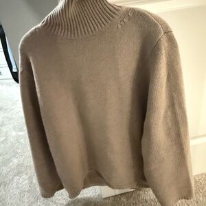Toteme Taupe Turtleneck Sweater